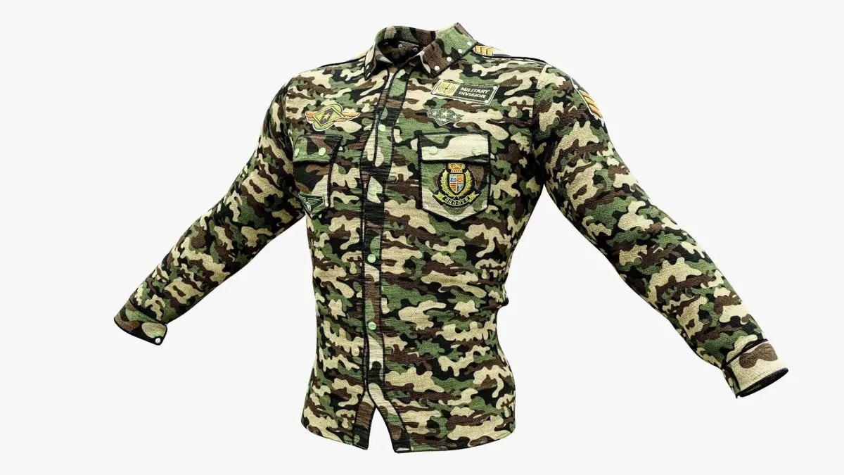  Military Uniform Low-poly 3D model