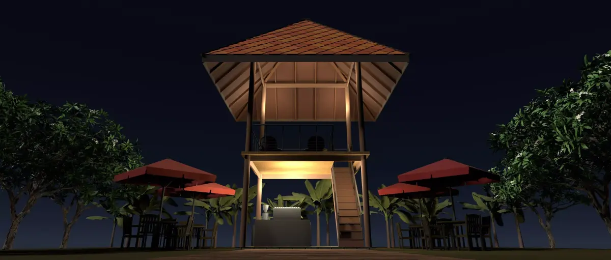 Tropical cafe 26T01 3D model