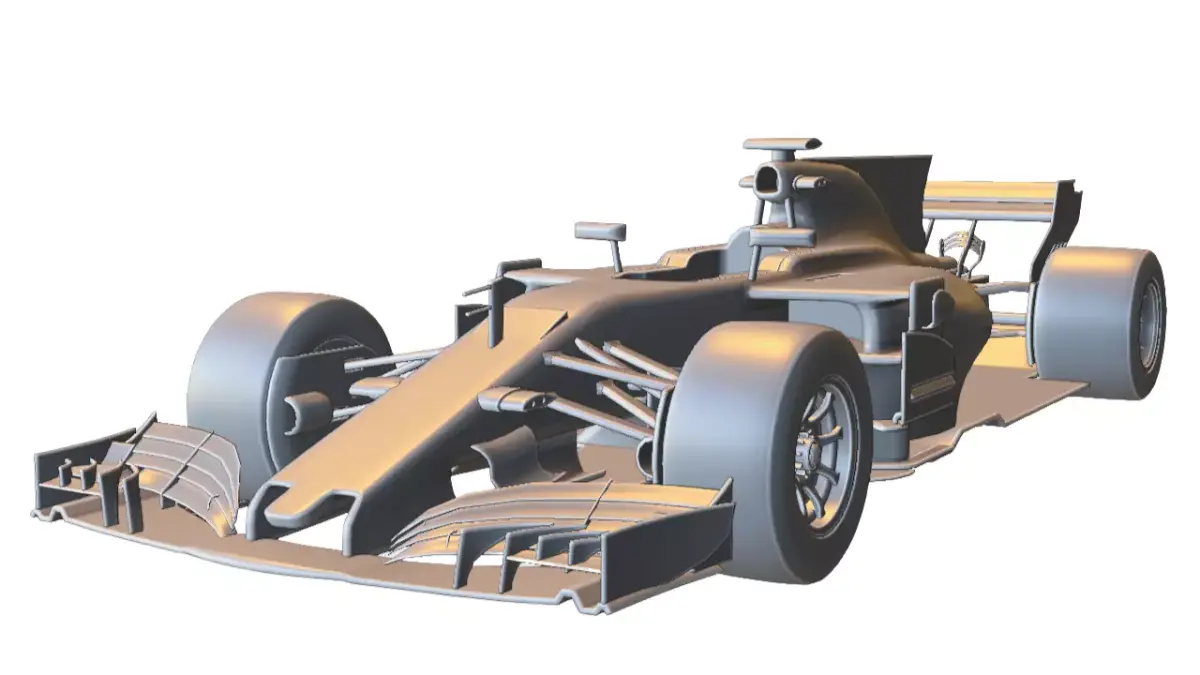 Formula 1 Racing Car Low-poly 3D model purchase