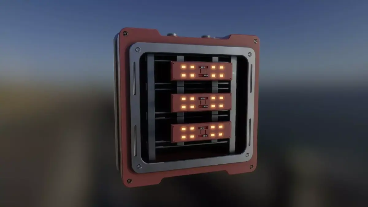 Server 3D model  Low-poly 3D model
