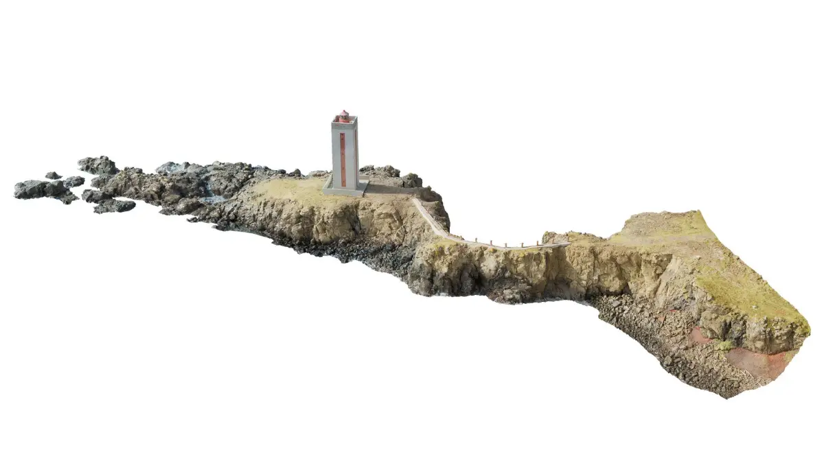 Coastal Cliff Formation - 3D PBR Model 3D model