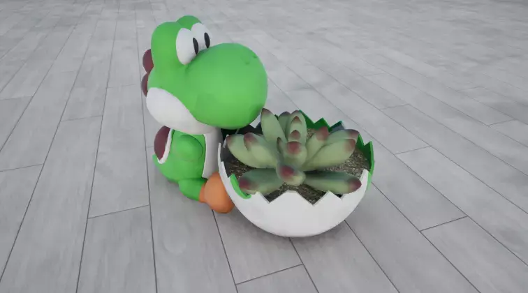 Yoshi Pot 3D print model
