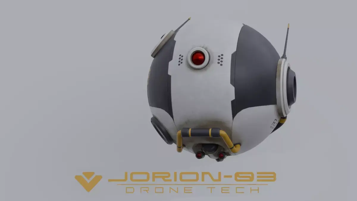 Jorion Flying Robot Drone  Low-poly 3D model