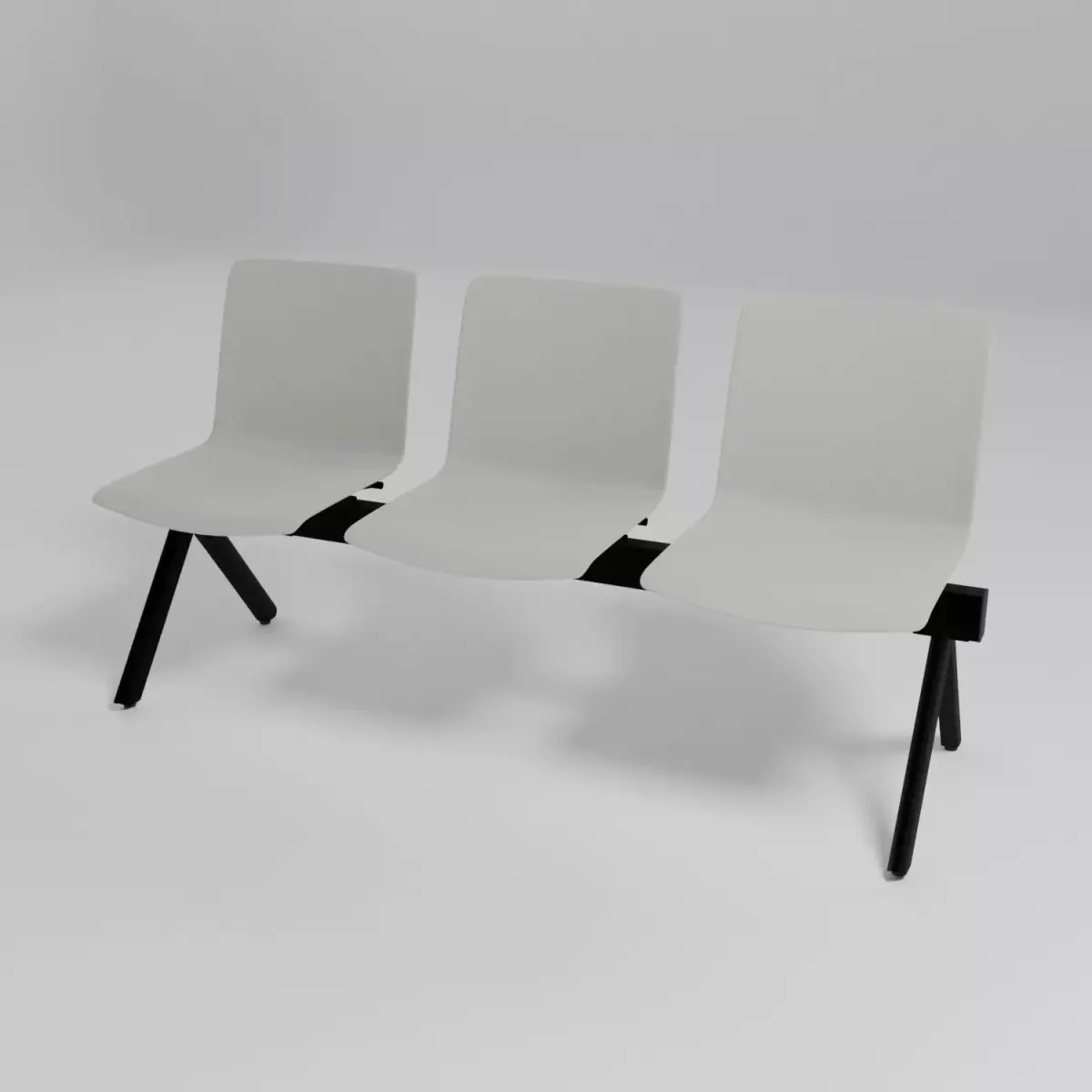 SHILA - Freestanding 3 seater bench - Free 3D model
