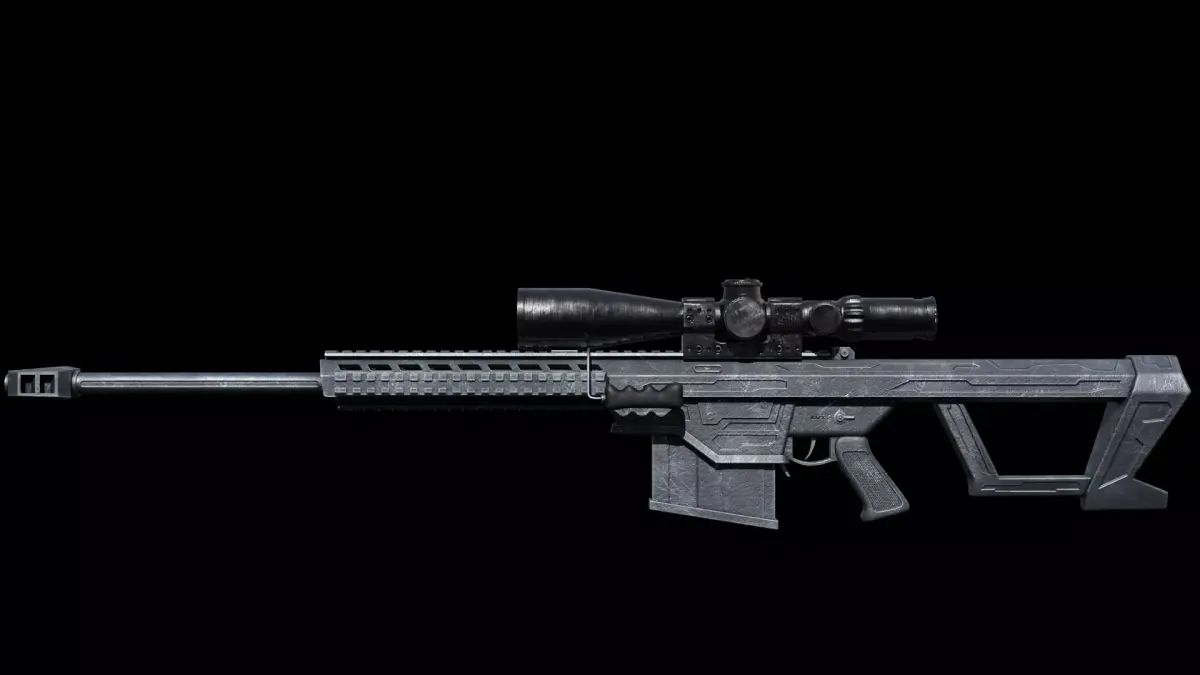 BR50 Modern Sniper Rifle Realistic Tactical Weapon game Ready Low-poly 3D model