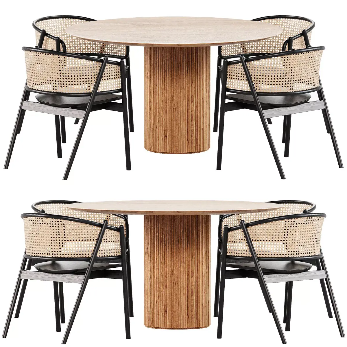 dining set 03 3D model buy