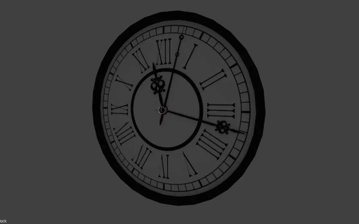Old Clock Free low-poly 3D model purchase