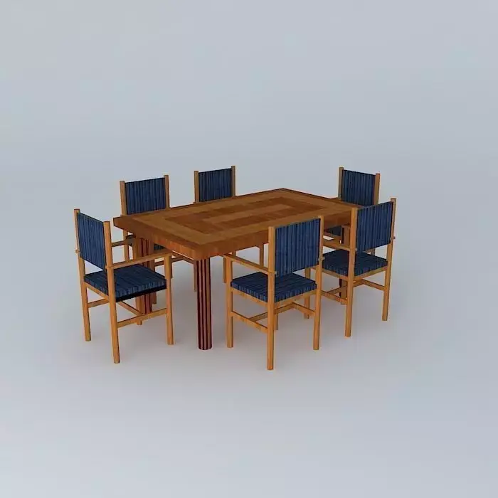 Dinng Table With Chairs Free 3D model