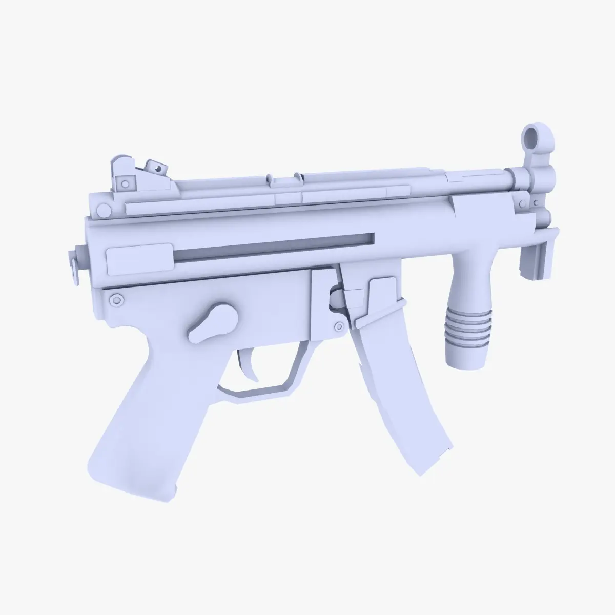MP5K Submachine Gun Low-poly 3D model buy