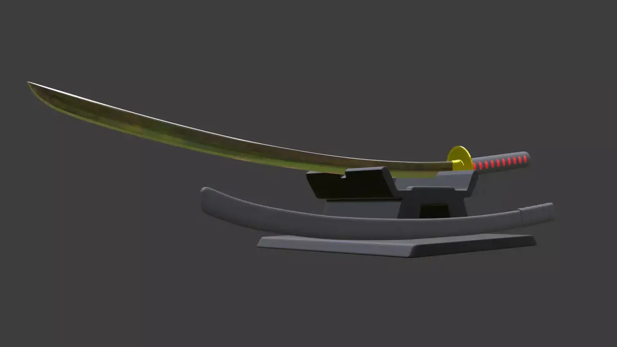 katana 3D model 9
