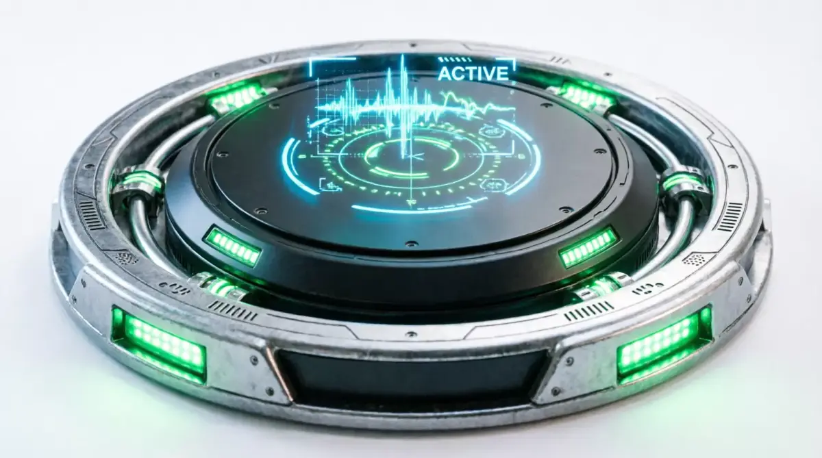 Sci-Fi Holographic Data Platform Low-poly 3D model