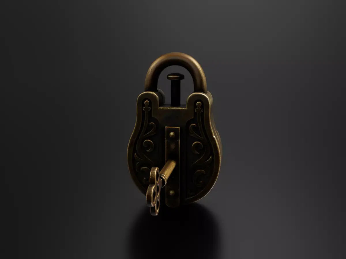 Old lock 01 3D print model