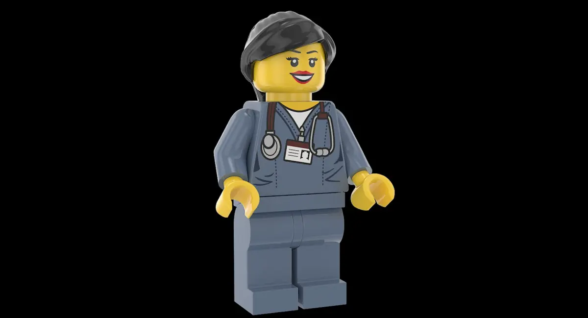 Lego Woman Doctor 3D model