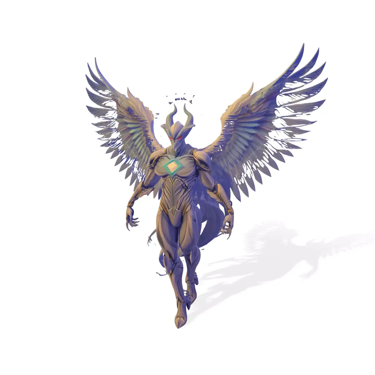 Celestial Fallen Angel blends 3D print model