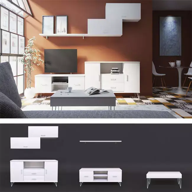 Living room set Free 3D model purchase