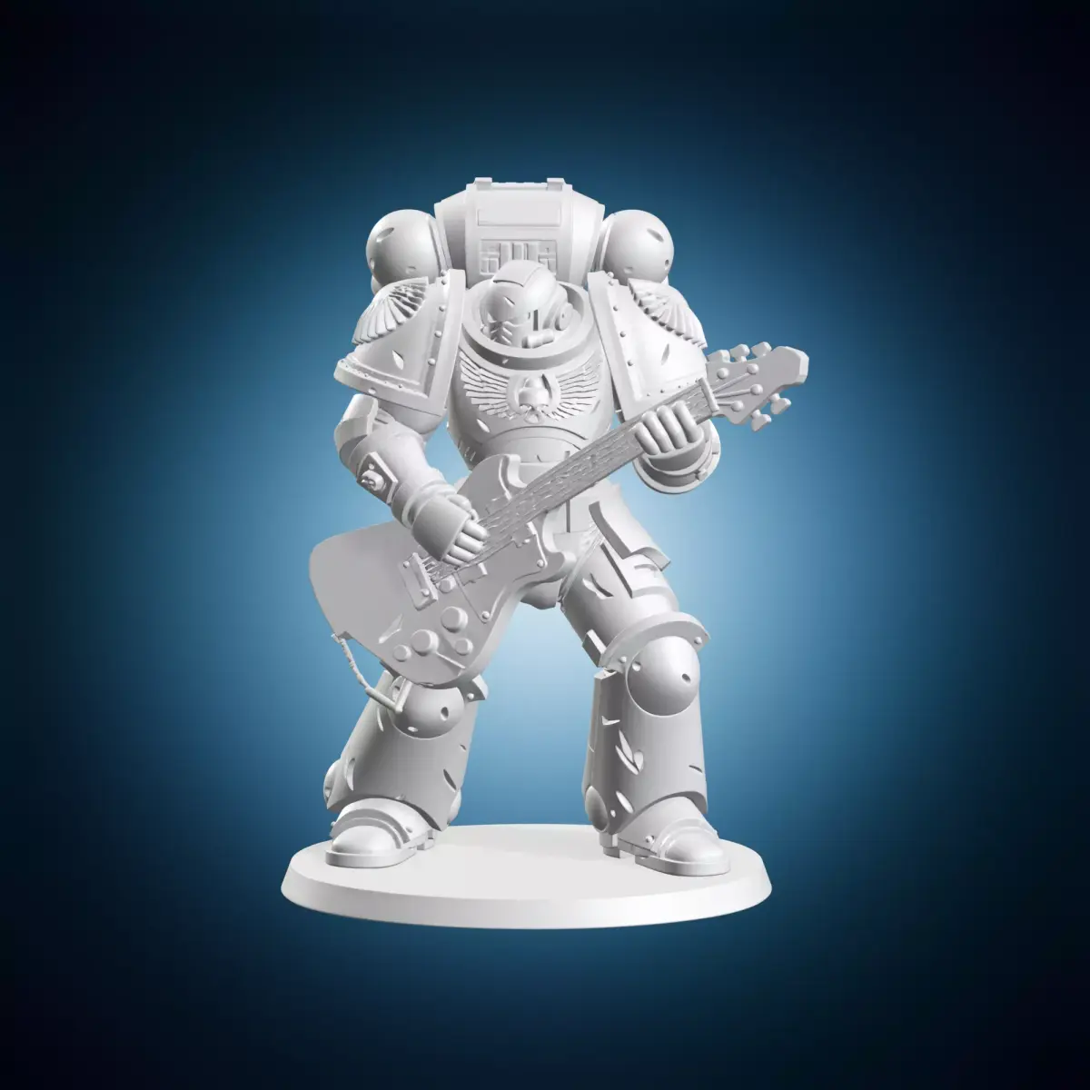 Marine Guitar Player 3D print model