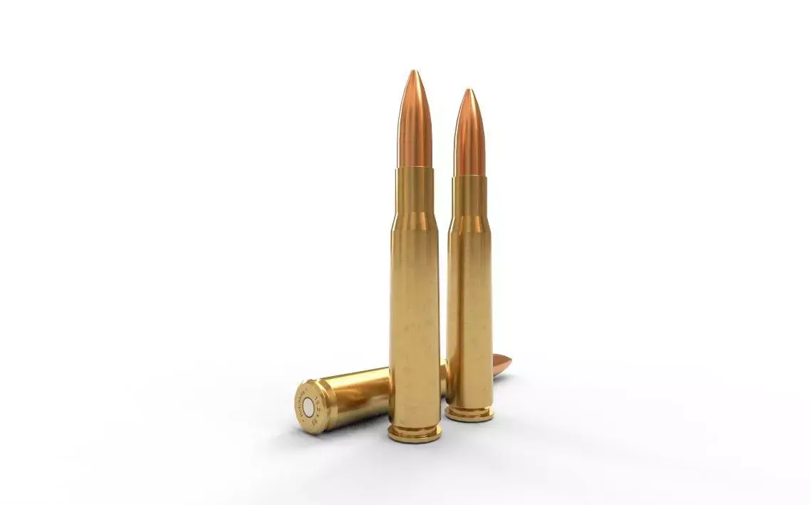132x99 Hotchkiss Ammo Low-poly 3D model