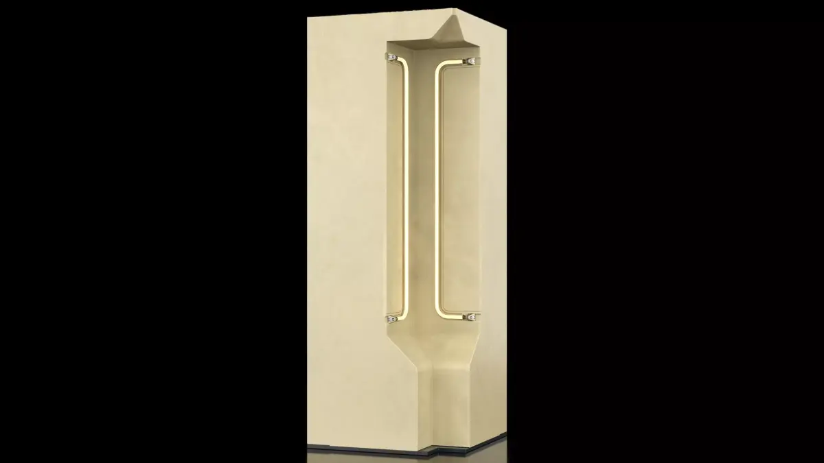 nterior Sci-fi Internal Corner Part PBR 3D model