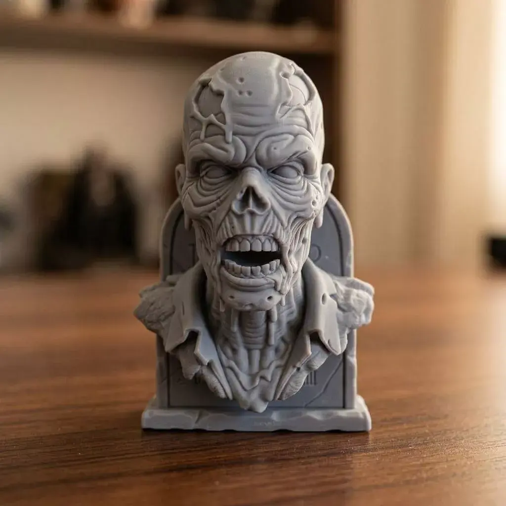 Decaying Zombie Sculpture 3D print model purchase