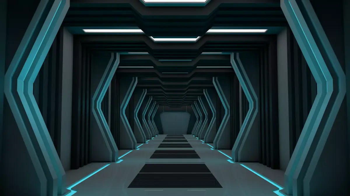Sci Fi Corridor 3D model 178