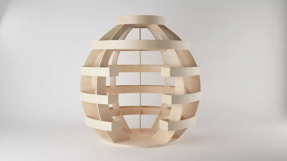 Planter grenade lamp 3D model
