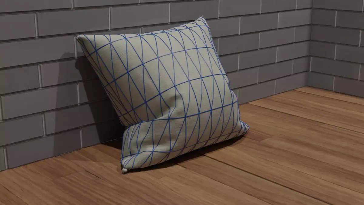 Cushion pillow Free 3D model