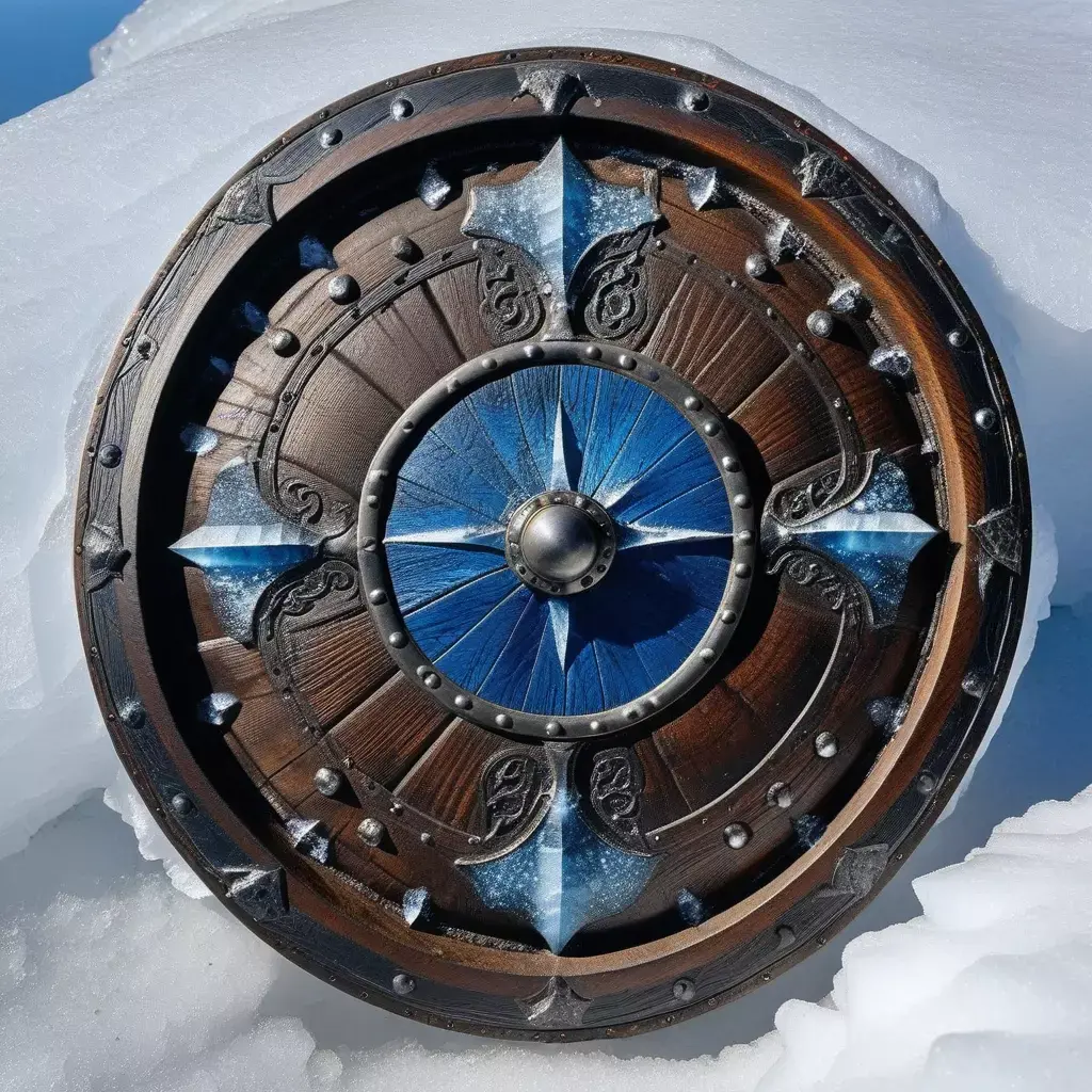 Fantasy Viking Warrior Shield 3D model