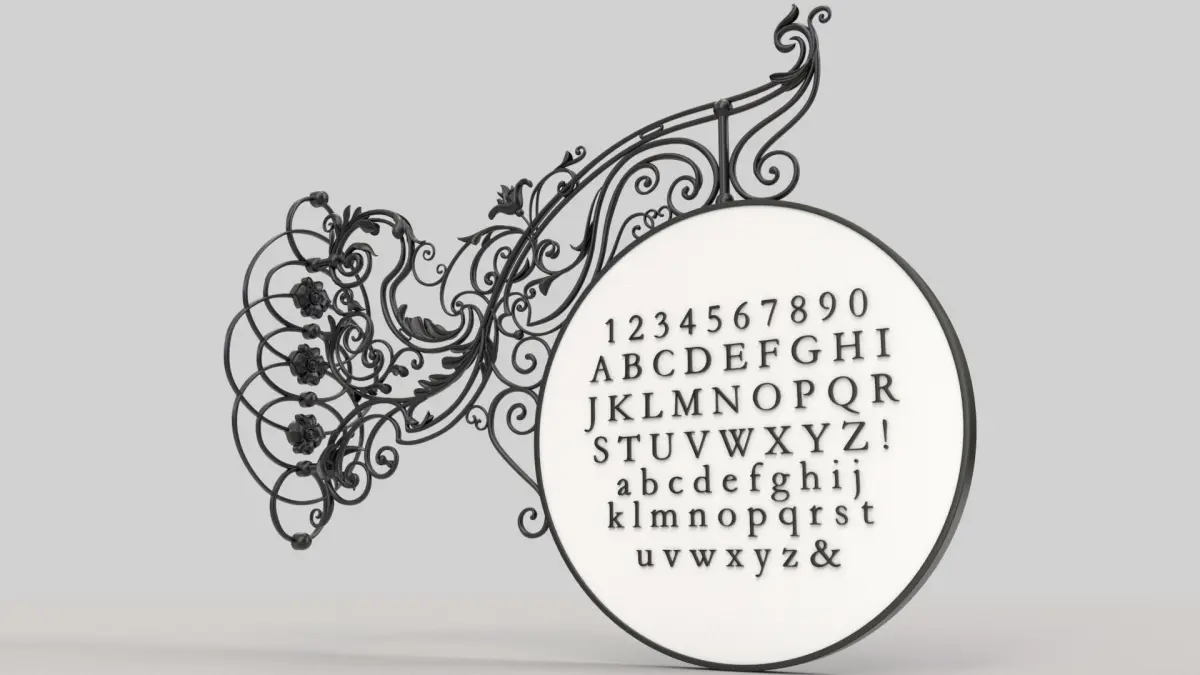 Signboard X1 3D model
