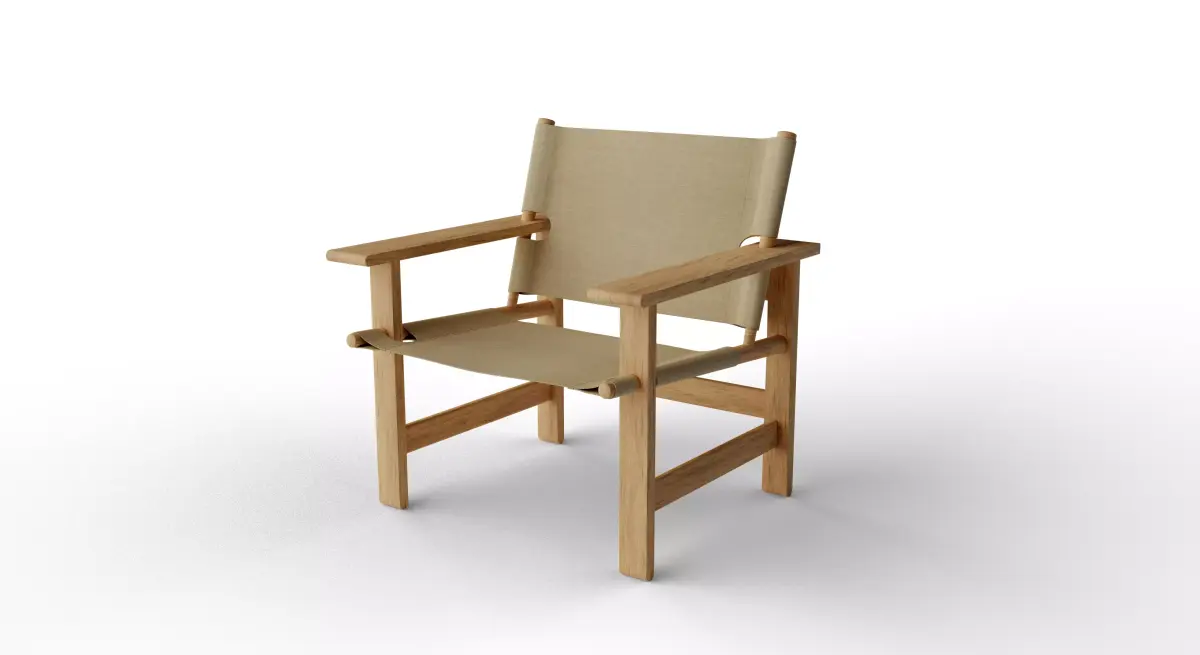 Canvas Chair Free 3D model