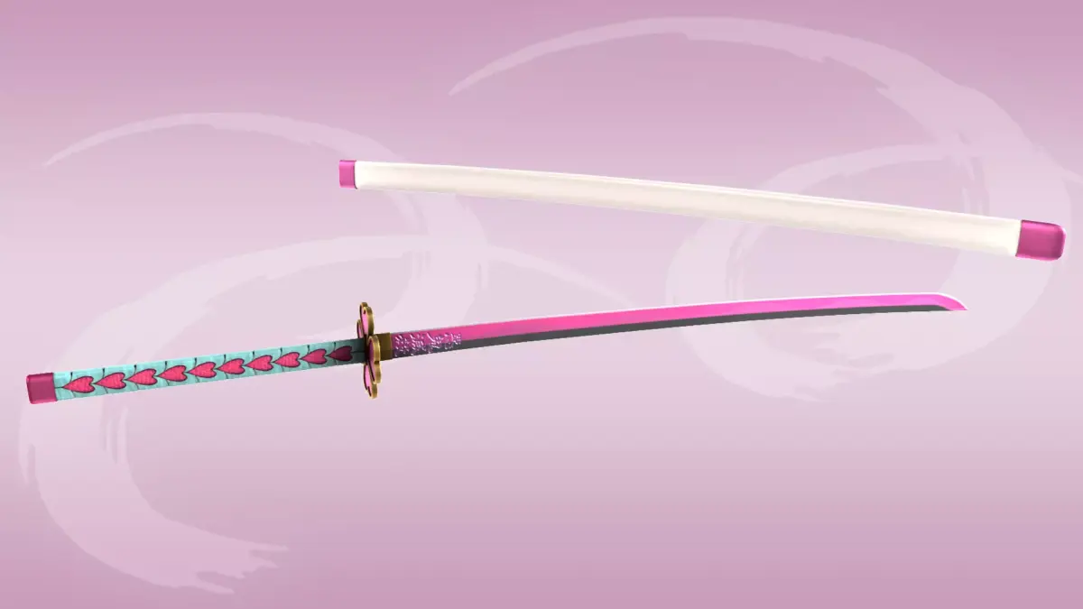 Demon Slayer Mitsuri Kanroji Nichirin Sword Low-poly 3D model