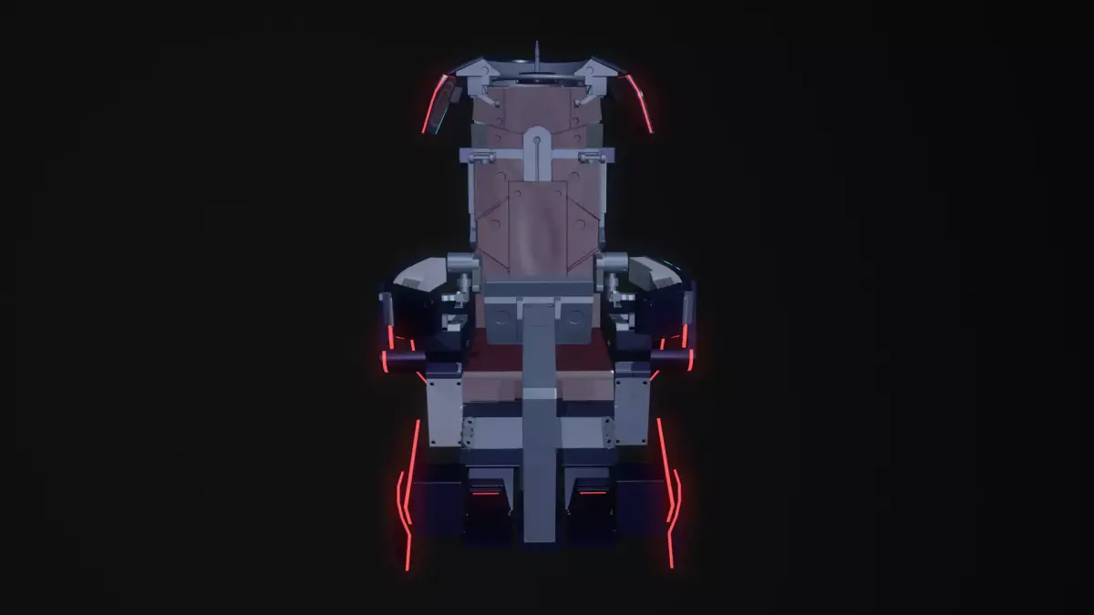 Dark Unicorn Cockpit  Low-poly 3D model