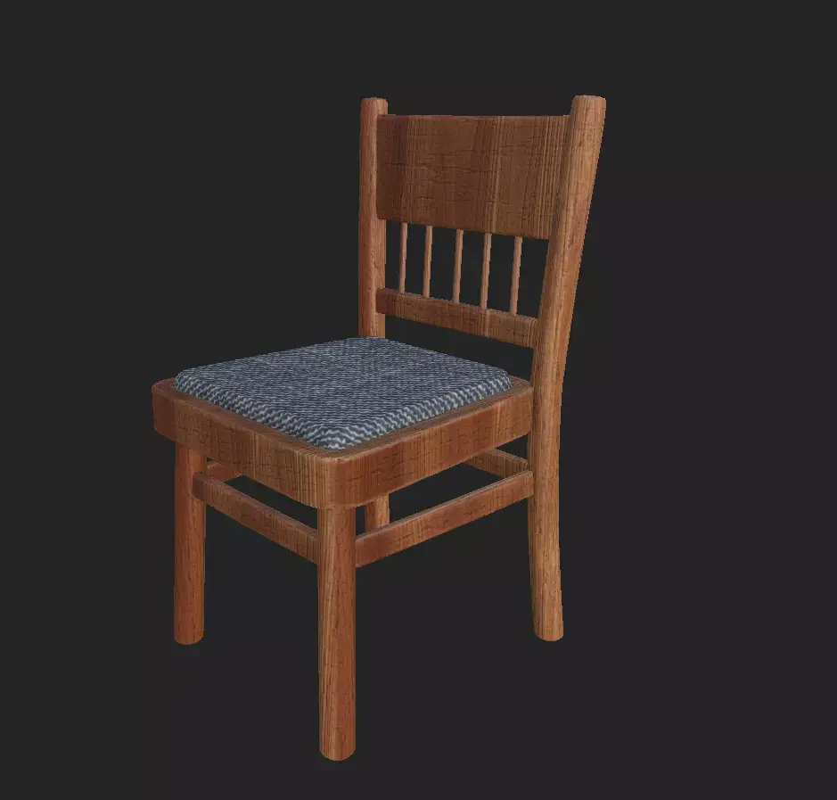 Simple Chair Free low-poly 3D model buy