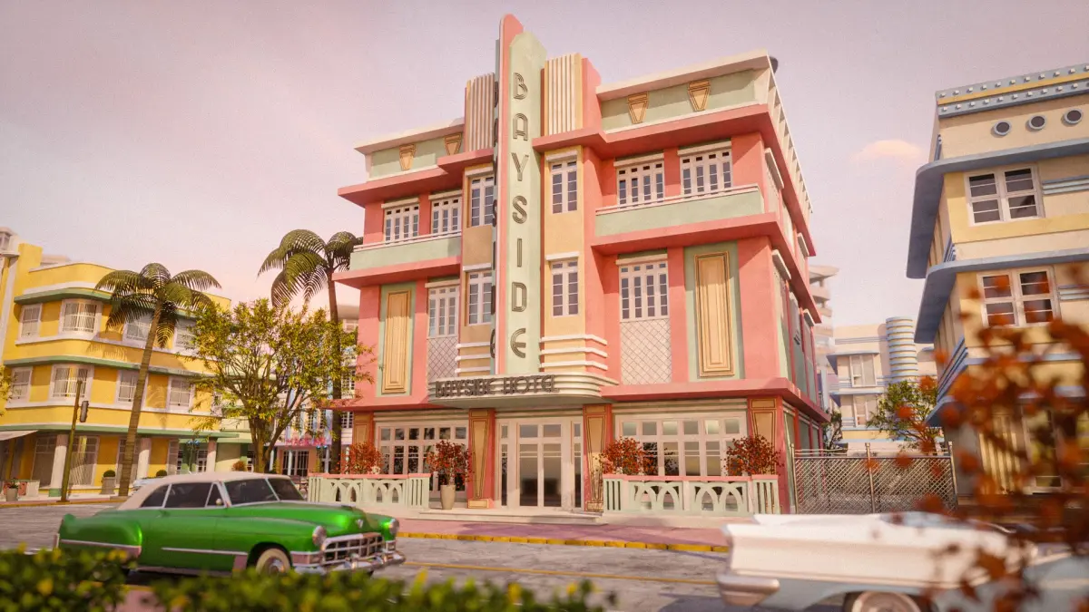 MIAMI VICE CITY ART DECO BUILDING 7 3D model