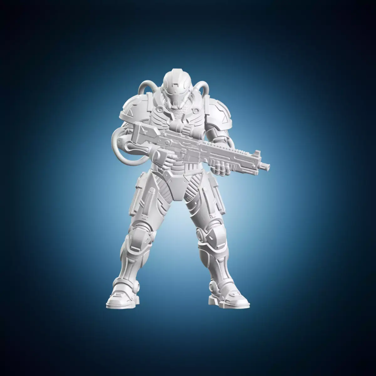 Grimdark Space Marine 3D print model