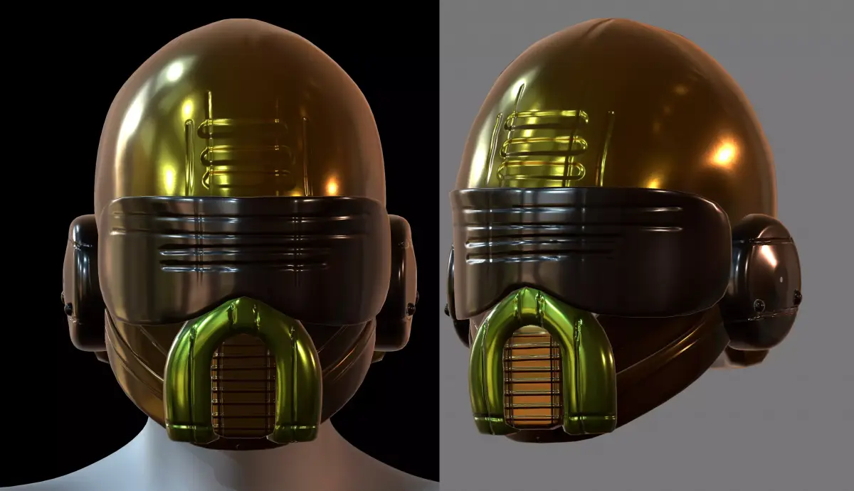 Helmet plastic mask protection 3D model Low-poly 3D model purchase