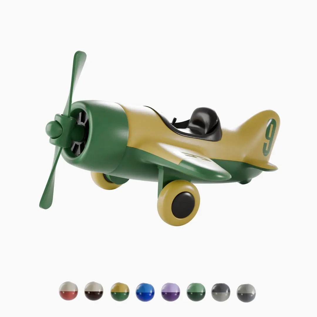 Toy Plane Collection Set 3D model purchase