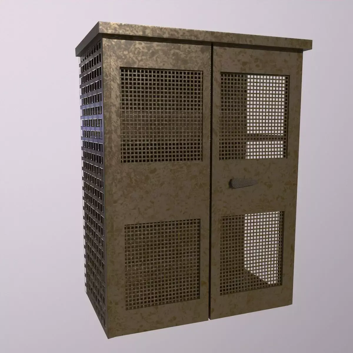 Military Locker - PBR Game Ready-  Low-poly 3D model Low-poly 3D model