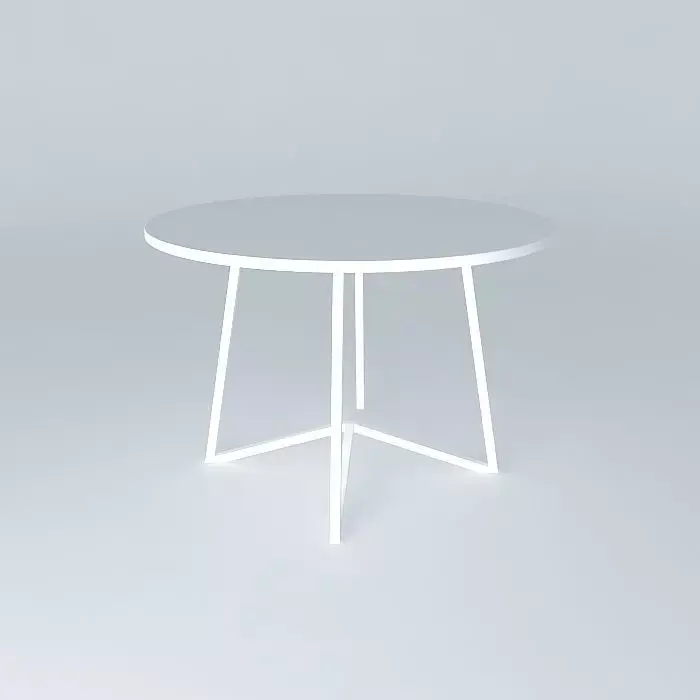 Table Round Basic Free 3D model