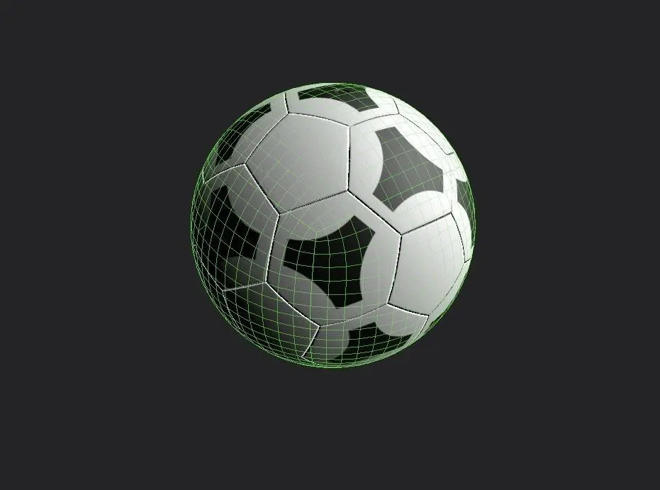 Soccer Ball M06b Low-poly 3D model