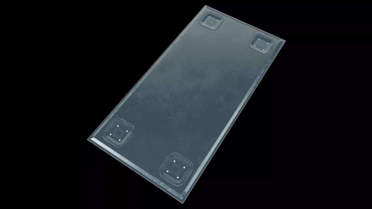 Sci-fi Big Floor Panel PBR 3D model