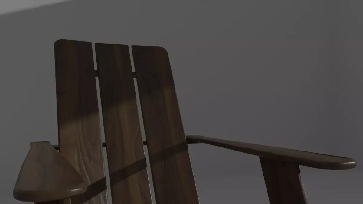 Outdoor comfortable chair relaxation 3D model