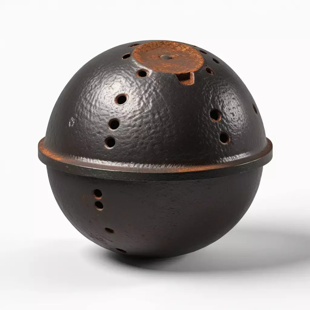 Realistic Vintage Naval Mine 3D model
