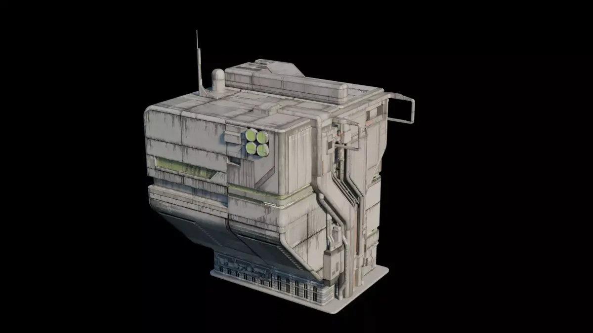 Cyberpunk Building 3 Low-poly 3D model purchase