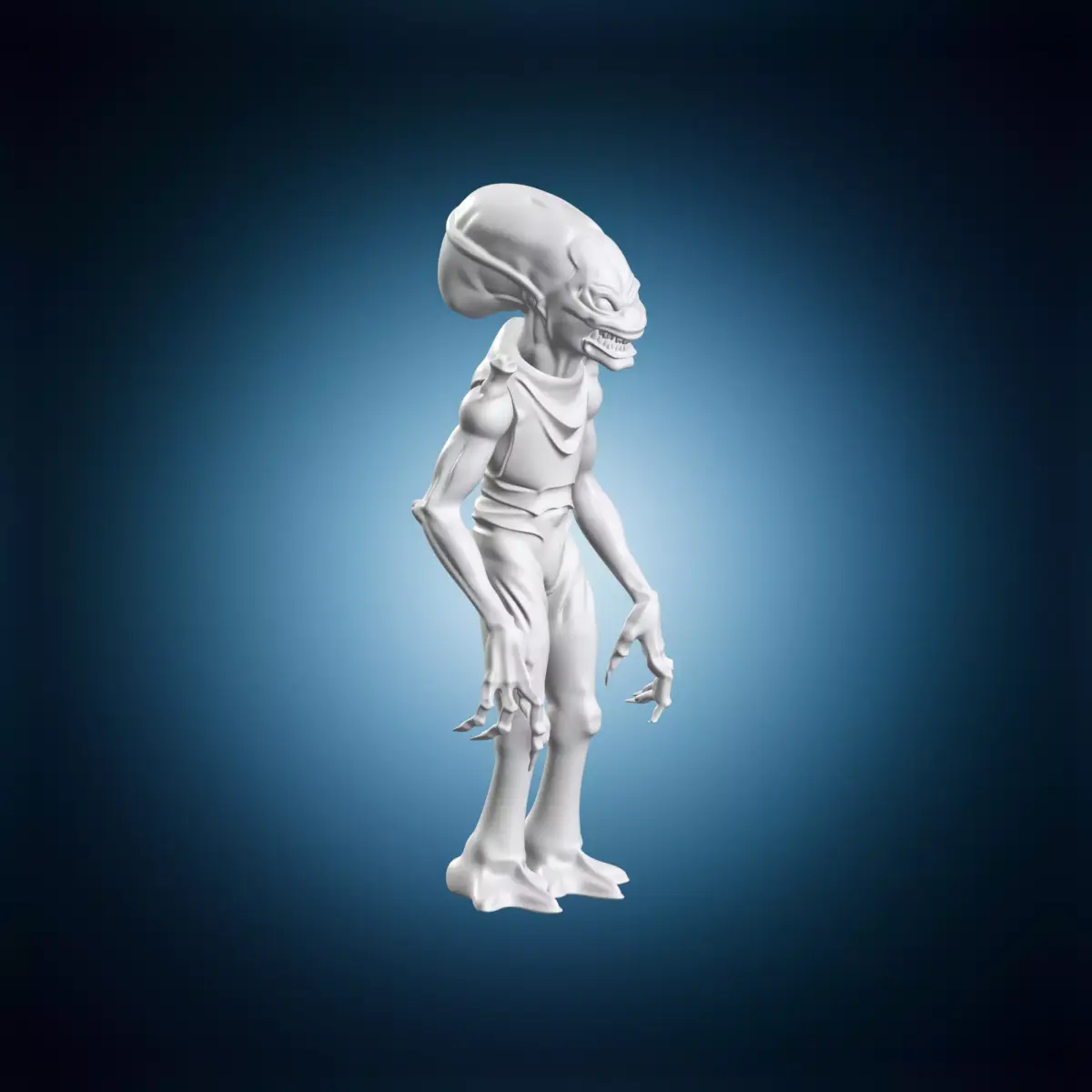 Alien Creature Extraterrestrial Sci-Fi Miniature 3D print model