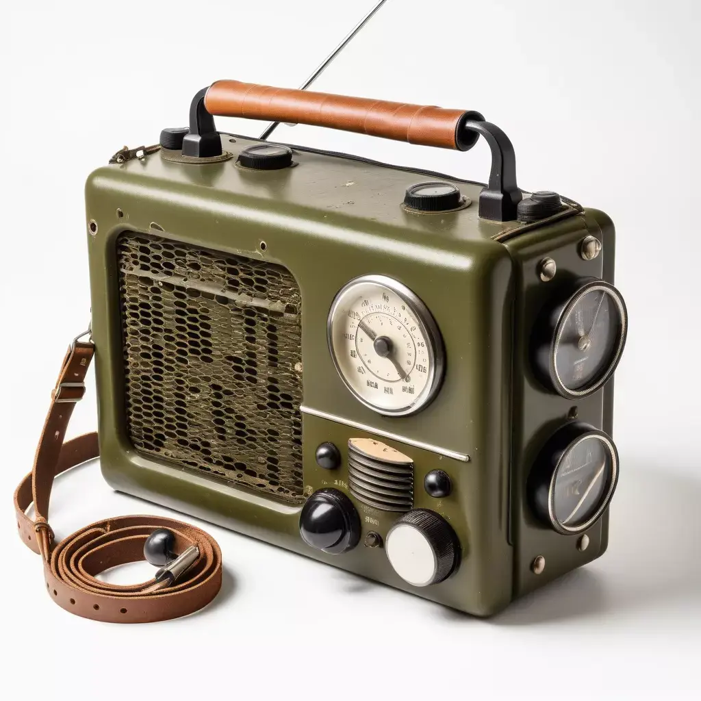 Vintage Military Portable Radio Receiver 3D model