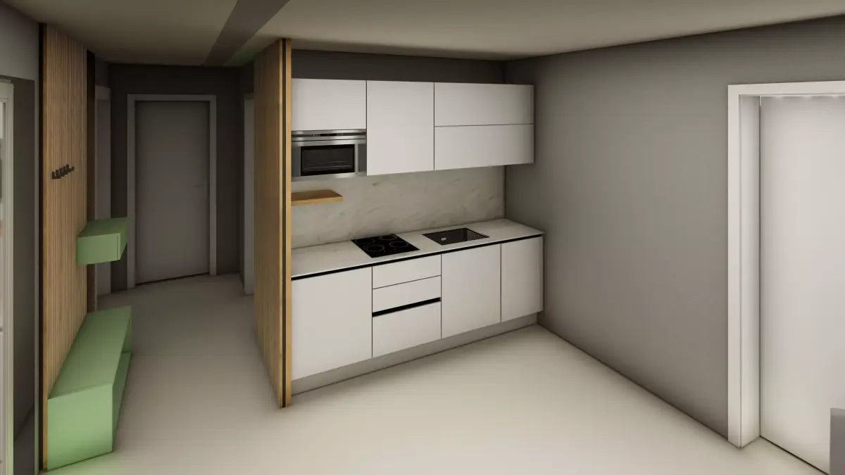 Apartment with furniture Free 3D model