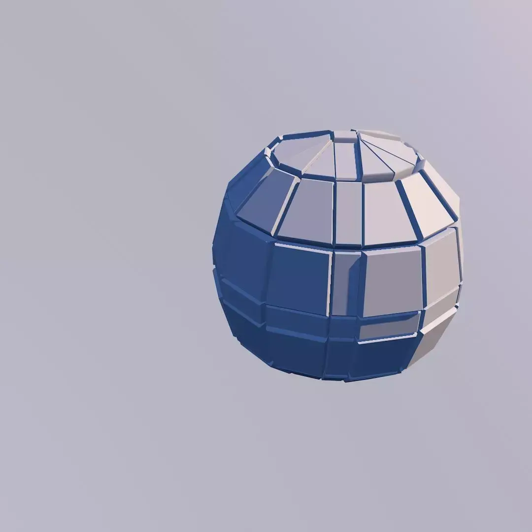 Sci Fi Object No 19 - Pyramid Sphere Torus 2019 Low Poly 3D model