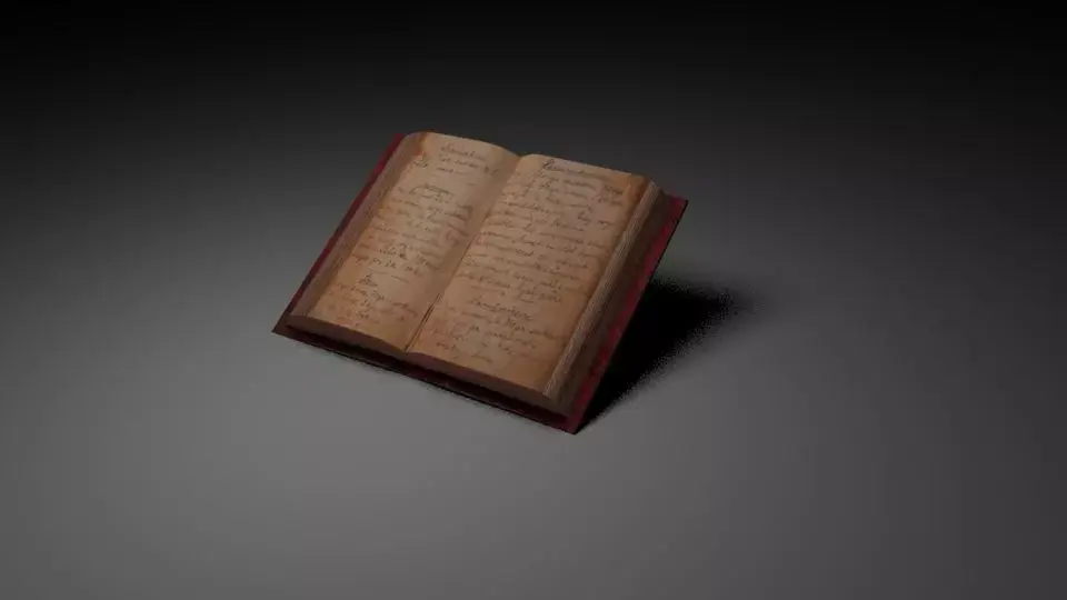 open book Free 3D model purchase