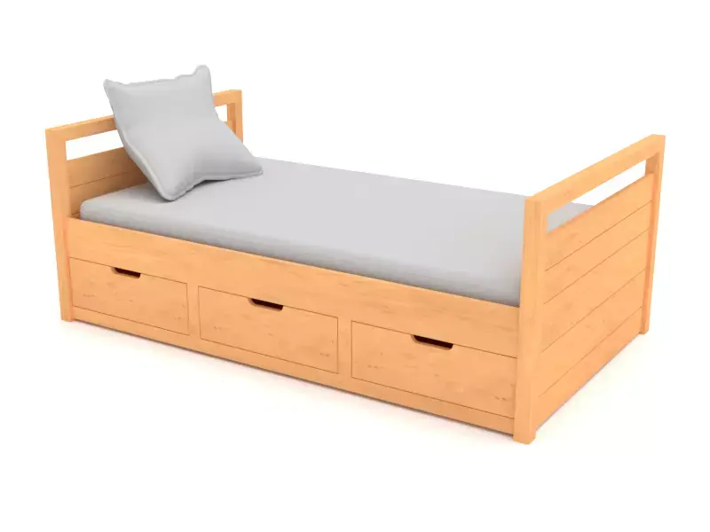 Kids Bed - Cama infantil individual Free 3D model