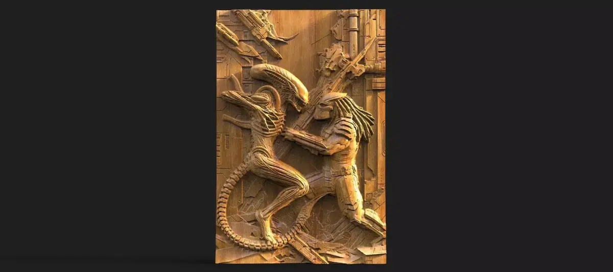 Alien Vs Predator CNC 3D print model